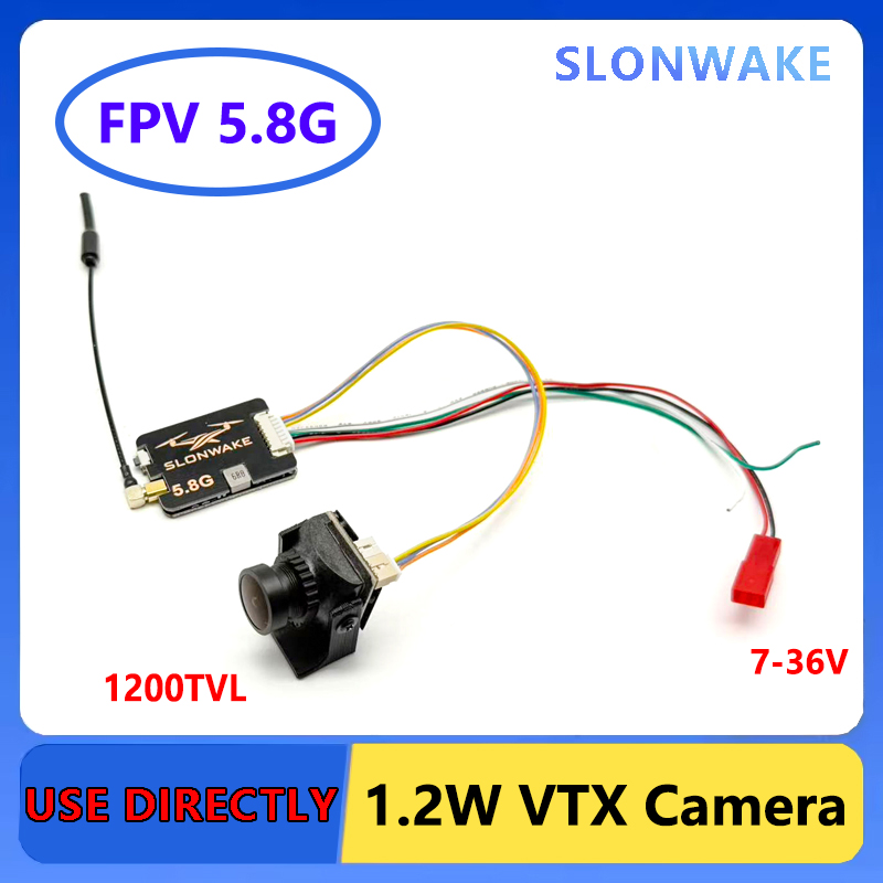 Fpv Drone Vtx - SLONWAKE 5.8G เครื่องส่งสัญญาณระยะไกล VTX FPV 200/500/1000/1200mW