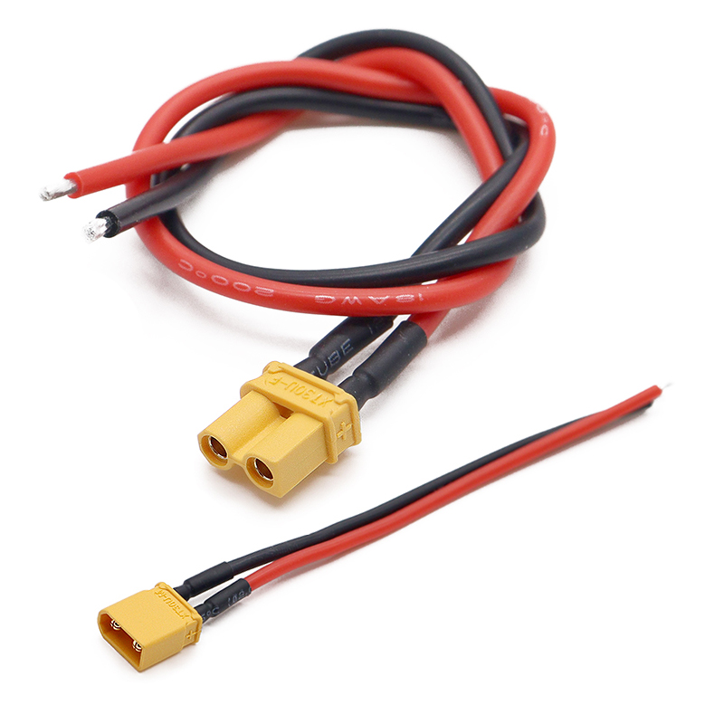 Fpv Drone Charger - ปลั๊ก XT30 แบบ Pigtail ตัวผู้และตัวเมีย พร้อมสายเคเบิลเคลือบดีบุกขนาด