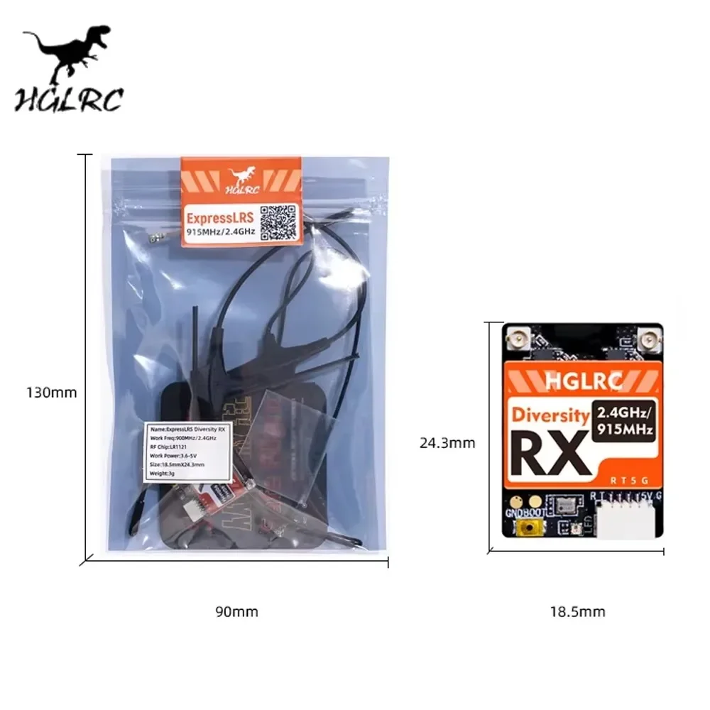 HGLRC ตัวรับสัญญาณ RX ExpressL - Fpv Drone Antenna บทวิจารณ์และราคา