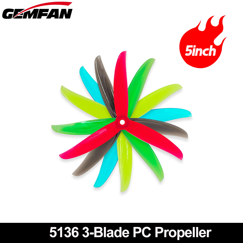 Gemfan VANOVER 5136 3 ใบมีด PC - Fpv Drone Quadcopter บทวิจารณ์และราคา